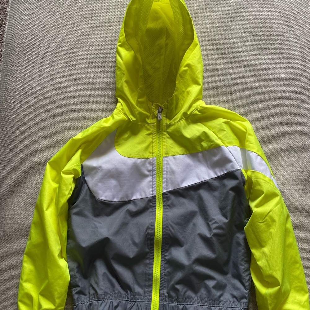 Nike Toddler Windbreaker Neon Yellow/Gray/White